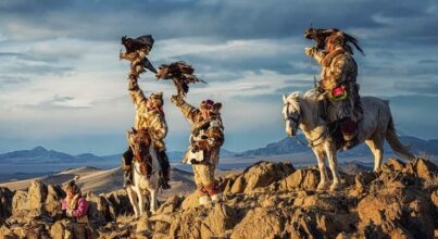 eagle hunting is an ancient practice in western mongolia among the kazakh tribes.